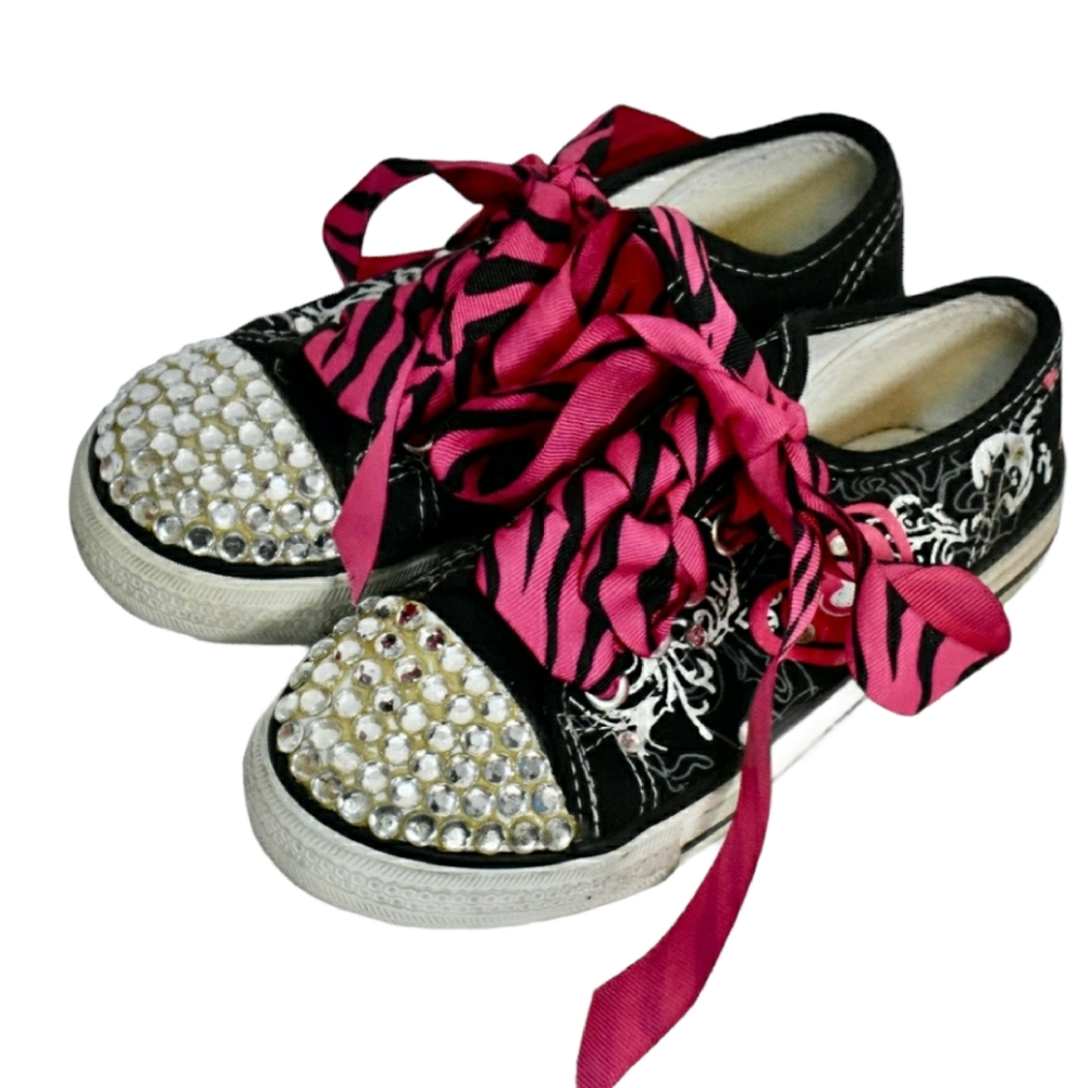 Girls Extremely Me Rhinestone Sneakers 12